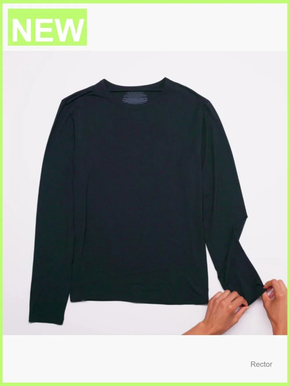 Men's Long Sleeve Undershirt Super Soft Modal Pack of 2 Slim Fit Crew Neck